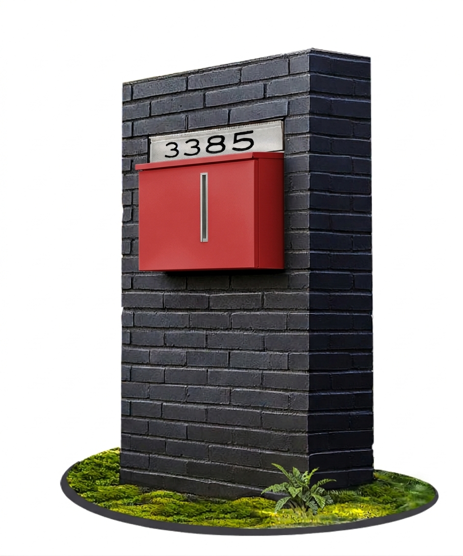 Urban Brick Series Stand & Mailbox