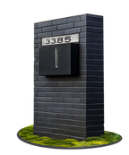 Urban Brick Series Stand & Mailbox