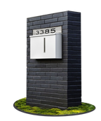 Urban Brick Series Stand & Mailbox