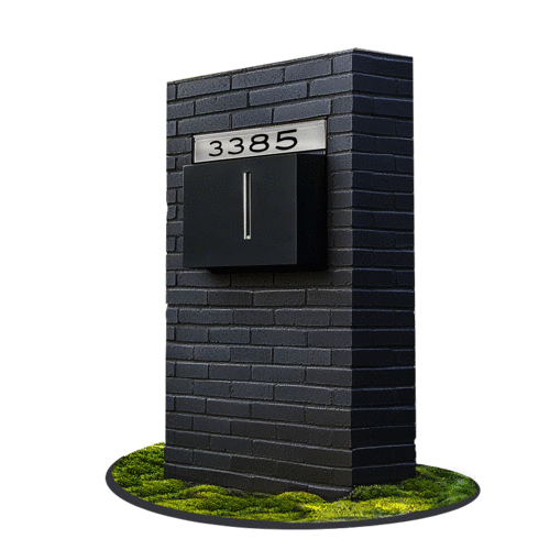 Urban Brick Series Stand & Mailbox