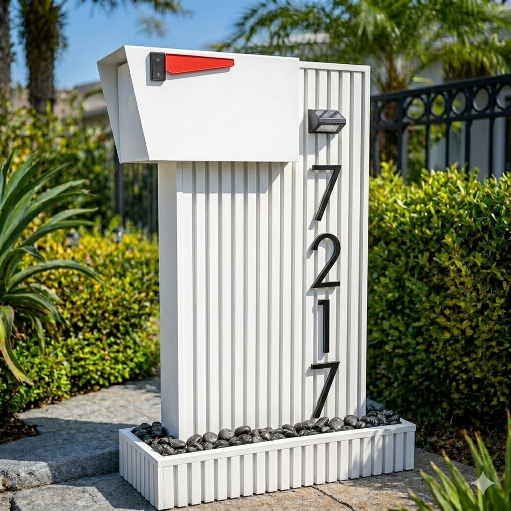 Urban Classic Stand and Mailbox (white Stand)