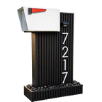 Urban Classic Stand and Mailbox (Black Stand)