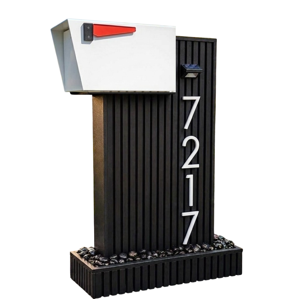 Urban Classic Stand and Mailbox (Black Stand)