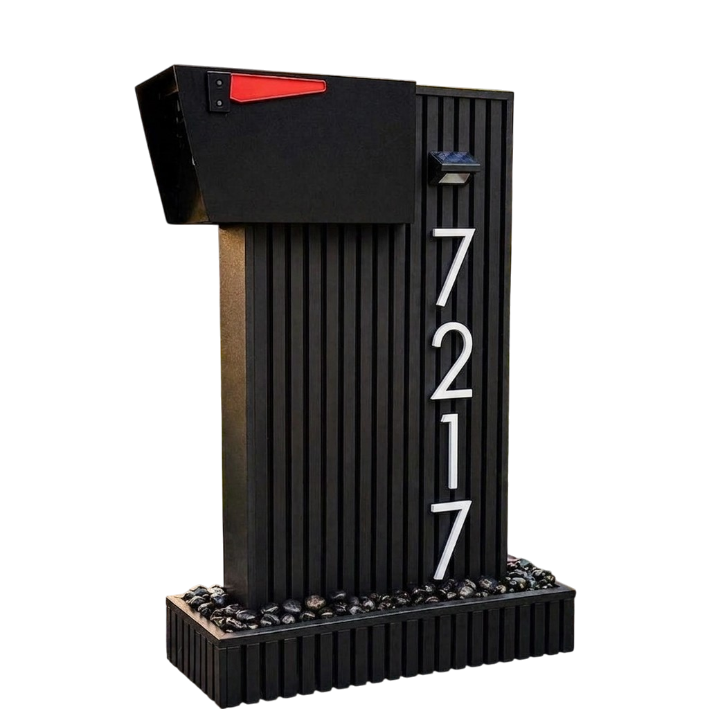Urban Classic Stand and Mailbox (Black Stand)