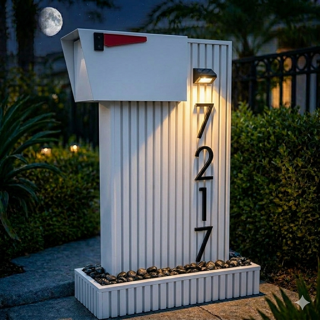 Urban Classic Stand and Mailbox (white Stand)